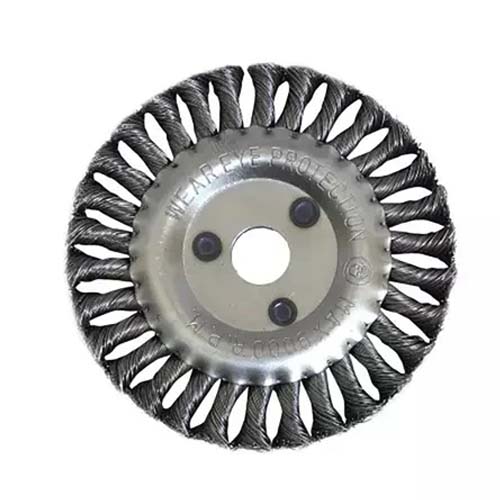 KNOTTED WIRE WHEEL BRUSH 4X1-4