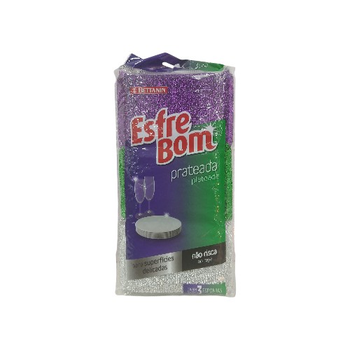 BETTANIN SPONGE SILVER 3PCS ESF