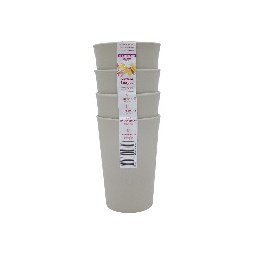 SANREMO PLASTIC CUPS SET 4 UN 2