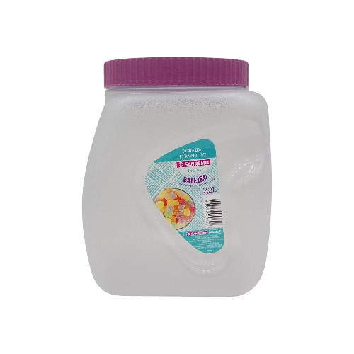 SANREMO PLASTIC CANDY JAR 2.2L