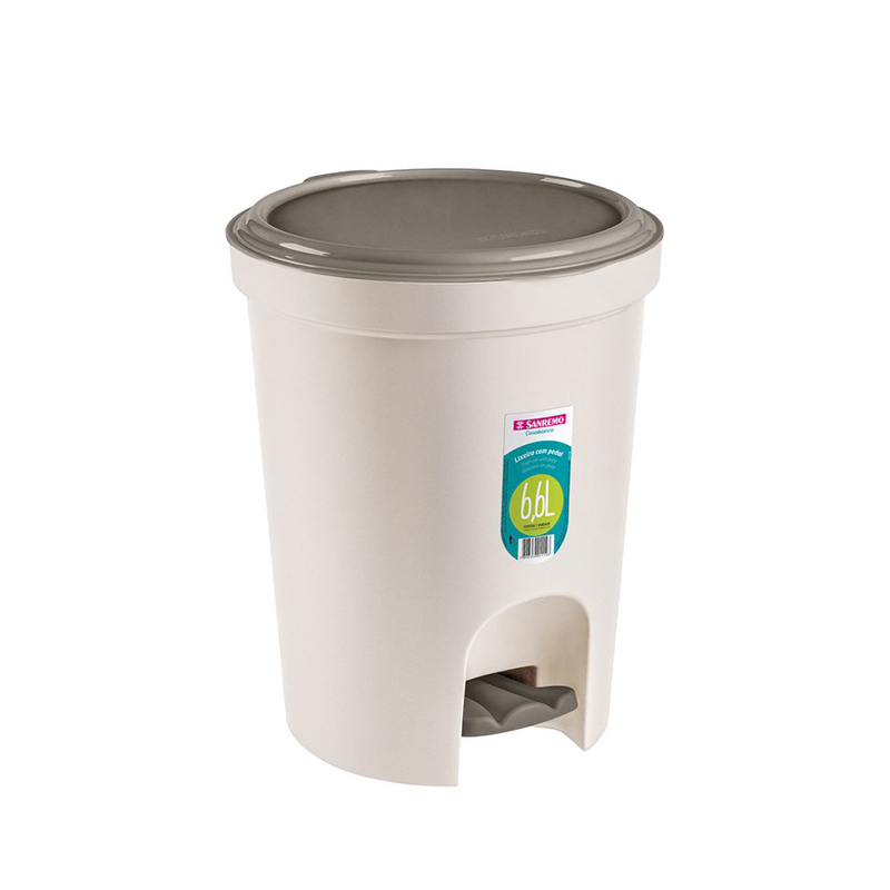 SANREMO ROUND PLASTIC PEDAL BIN