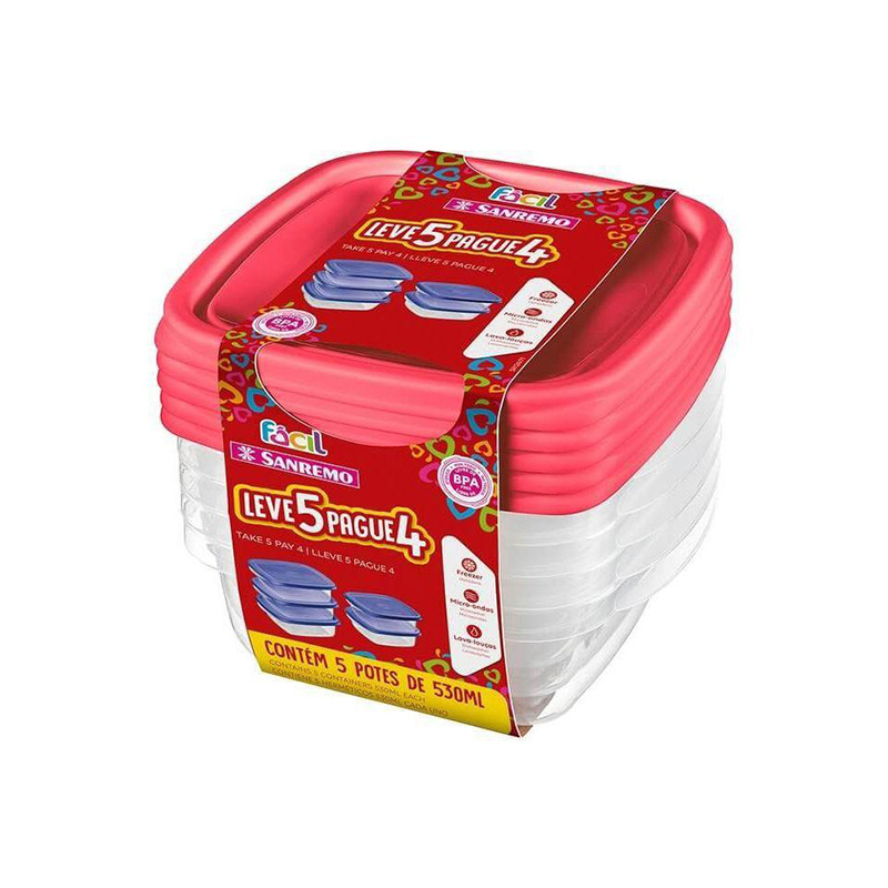 SANREMO CONTAINER SETL4P4 530ML