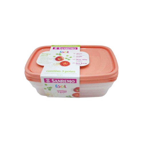 SANREMO CONTAINER SET 3PCS 1.8L