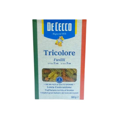 FUSILLI TRICOLORE CEE N 500G DE