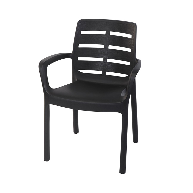CHAIR BORNEO PLASTIC  ANTRACITE