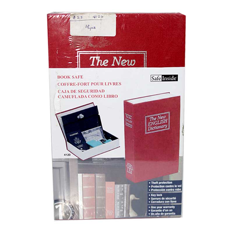 SAFEINSIDE BOOK SAFE RED