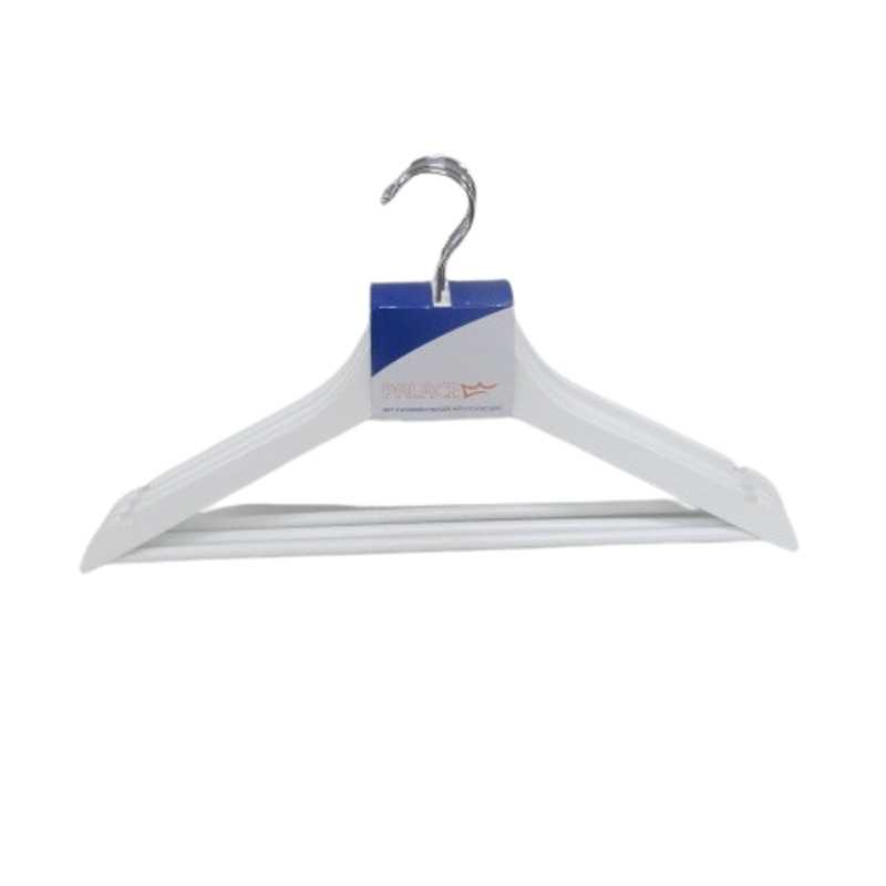 WOODEN HANGER 3PCS WHITE PALACE