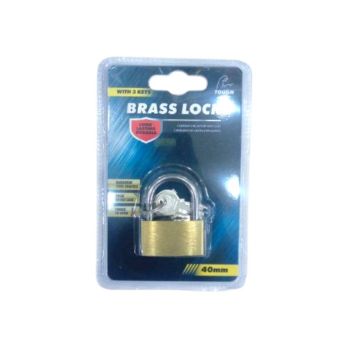 UBL BRASS PADLOCK W KEYS 40MM