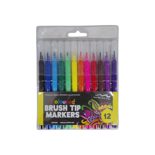 UBL COLOURED MARKERS BRUSH TIP