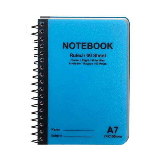 UBL NOTE BOOK SPIRAL 120PGS A7