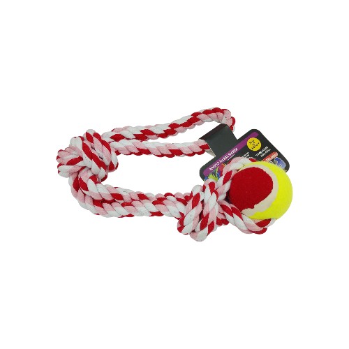 UBL DOG TOY WITH BALL 45CM 3 AS