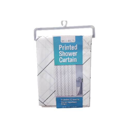 UBL SHOWER CURTAIN PRINTED 3ASS