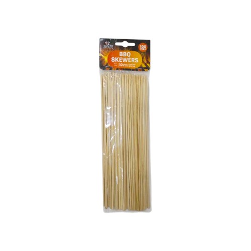 UBL BAMBOO SKEWERS 25CM 100 PAC