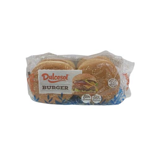 BURGER BREAD 4P 200G DULCESOL