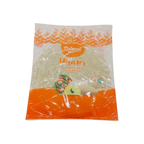 DULCESOL TORTILLA OATS 6U 13X36