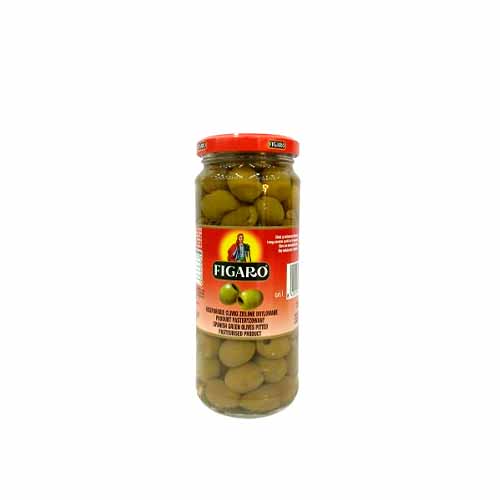 FIGARO PITTED GREEN OLIVES 340G