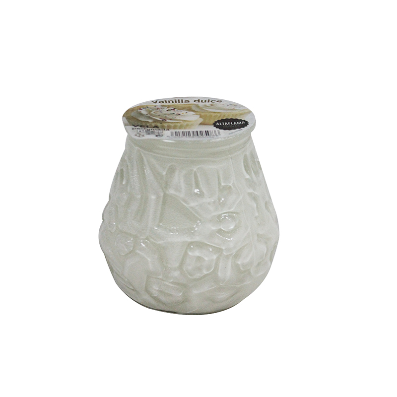 CANDLE GLASS WANILLA 8X7.5CM