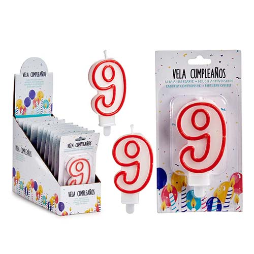 BIRTHDAY CANDLE NO 9