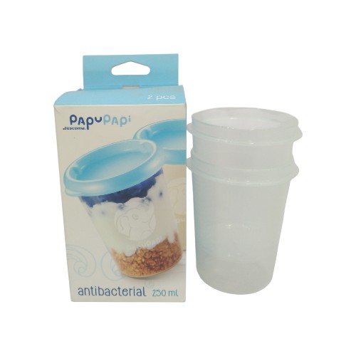 CONTAINER 250ML 2PCS BLUE 66767