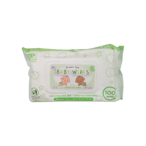 DEW BABY WIPE 100S GREEN TEA