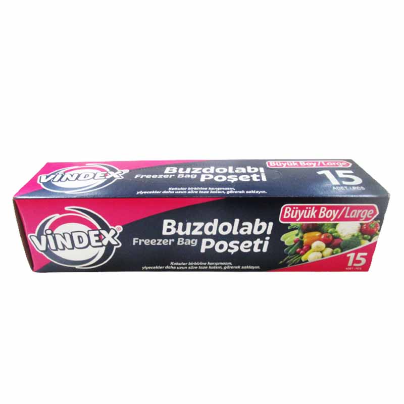 VINDEX FREEZER BAG 15PCS LARGE