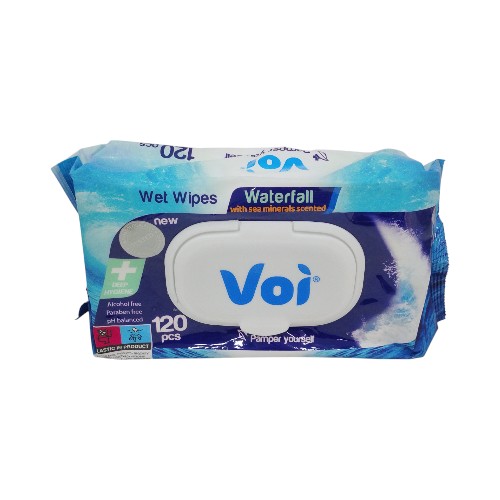 VOI WET WIPES WATERFALL 120 PCS