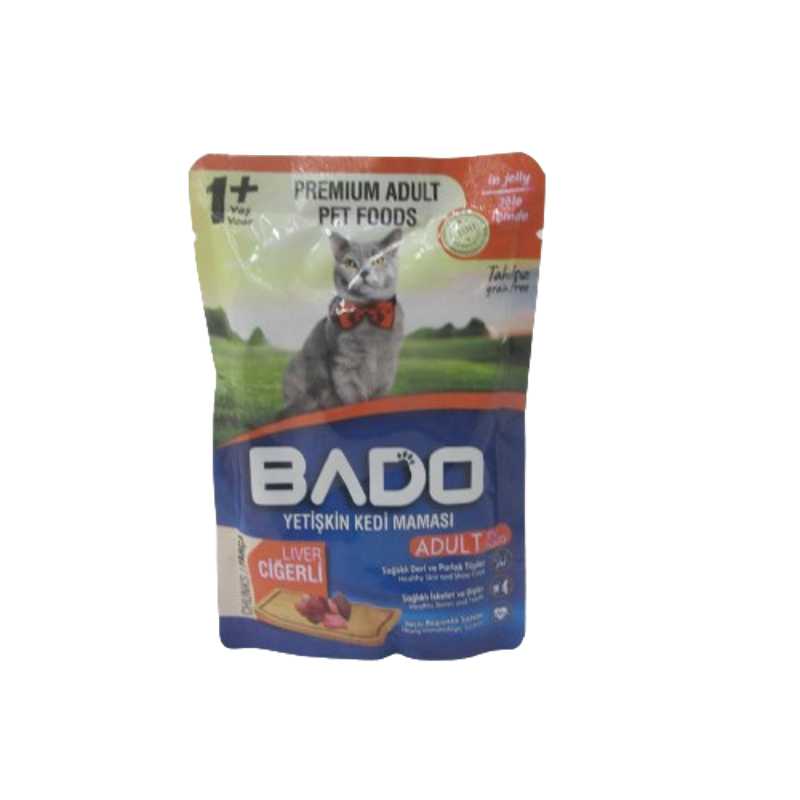 ADULT CAT FOOD LIVER 85G BADO