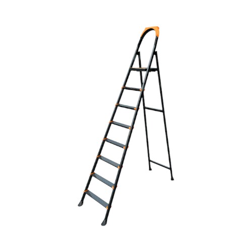 LEO LADDER 8 STEPS BLK-YLW 1100