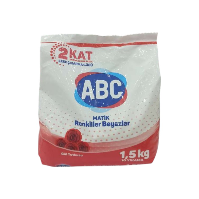 ABC MATIC POWDER 1.5KG ROSE PAS