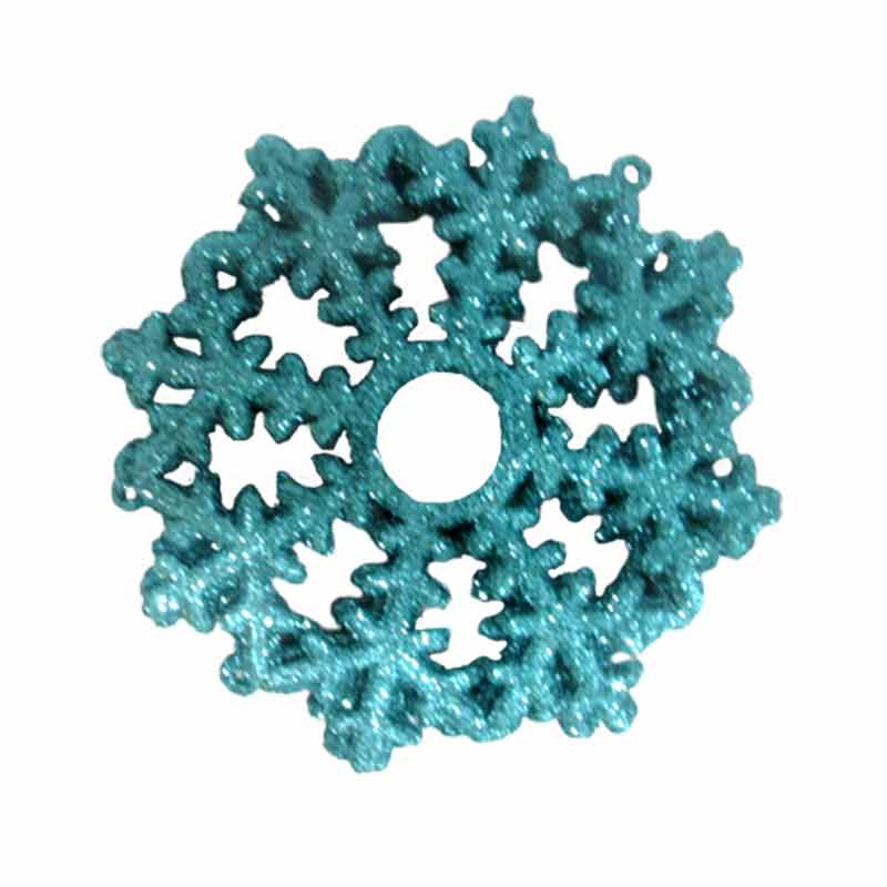 XMAS DECO STAR GLITTER 6PCS 7Y6