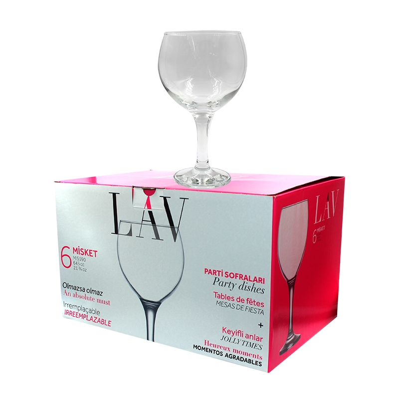 WINE GLASSES LAV 6PCS 645CC MIS