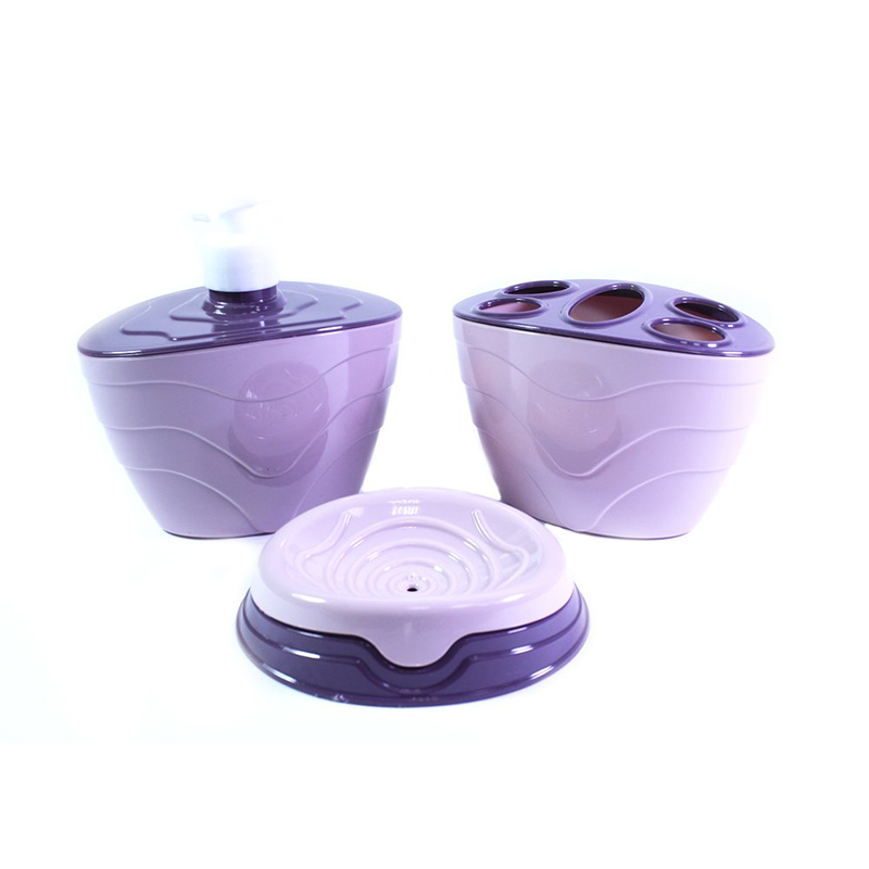 BATHROOM SET 3PCS PLASTIC L-428