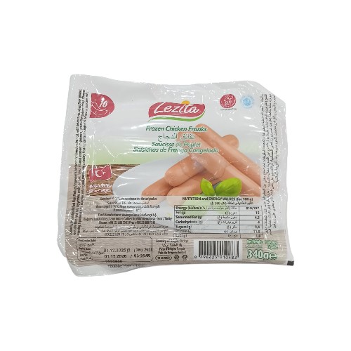 LEZITA CHICKEN FRANKS 340G