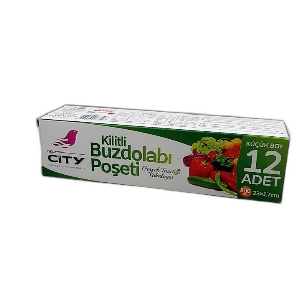 NEW CITY ZIPPER FREEZER BAG S 500G (23X17CM)