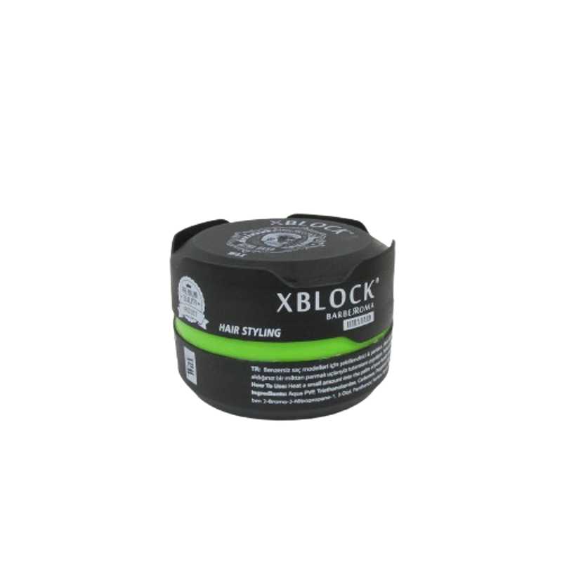 XBLOCK GREEN HAIR WAX 150ML