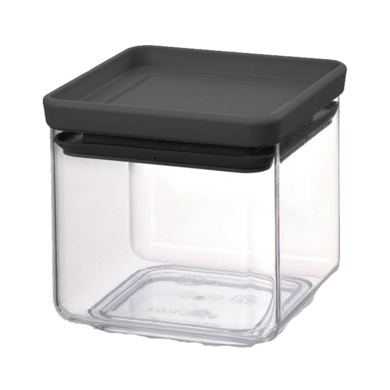 CANISTER SQUARE 700ML GREY