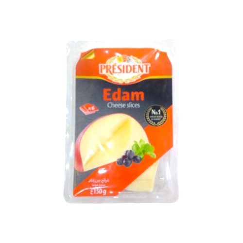 CHEESE EDAM SLICE  150G PRESIDE