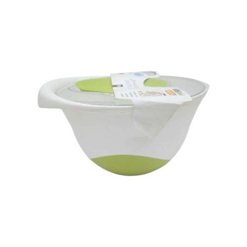 BOWL MIXING WITH LID PLASTIC 22
