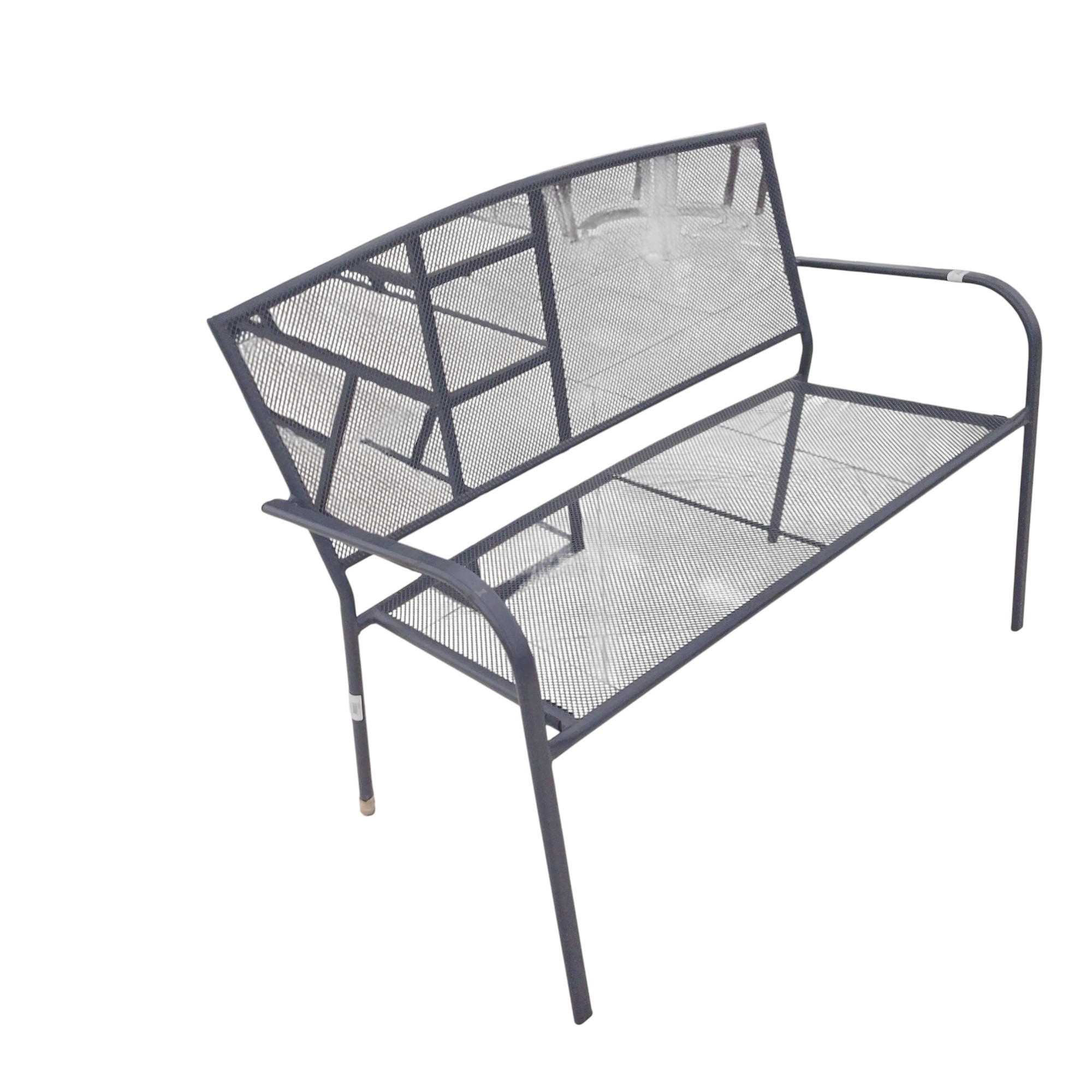 BENCH STACKABLE MESH GREY