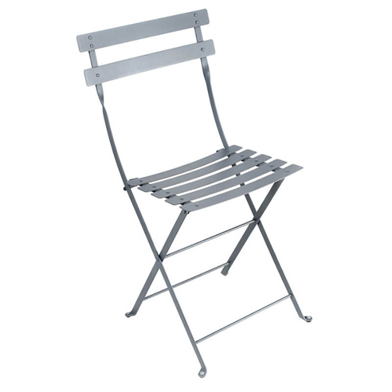 CHAIR BISTRO GREY METAL 270635
