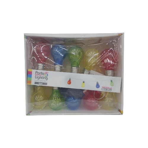 PARTY LIGHTS STRING 10 BULBS 28