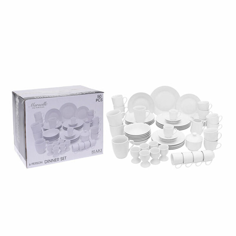 DINNER SET PORCELAIN 50PCS 6072
