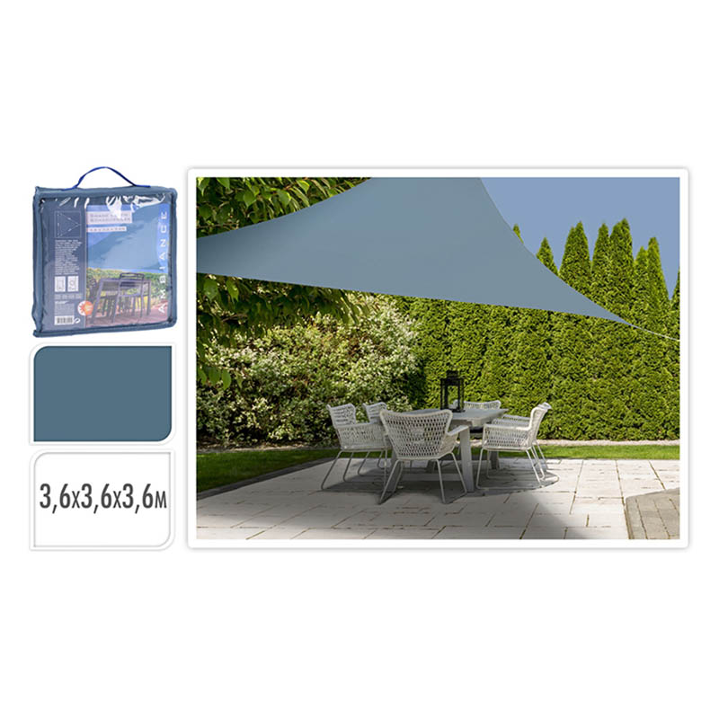 SHADE CLOTH TRIANGLE BLUE CLR