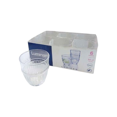 GLASS CUPS LUMINARC 6 PCS LOUIS