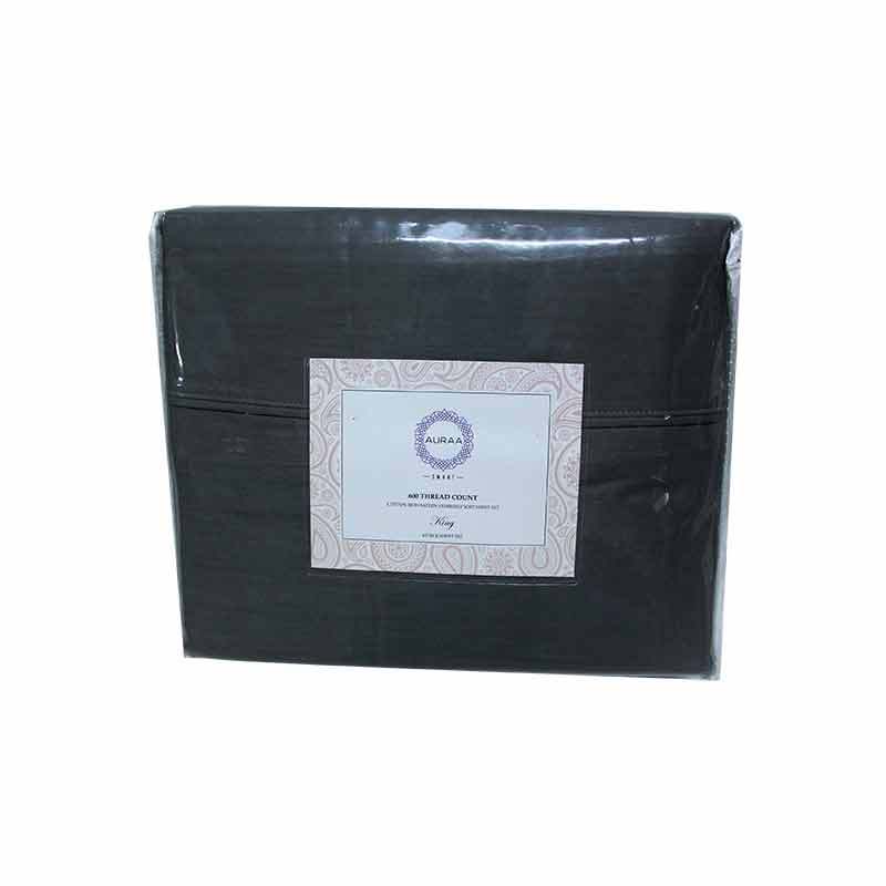 CHARCOAL SOLID AURAA 600TC KING