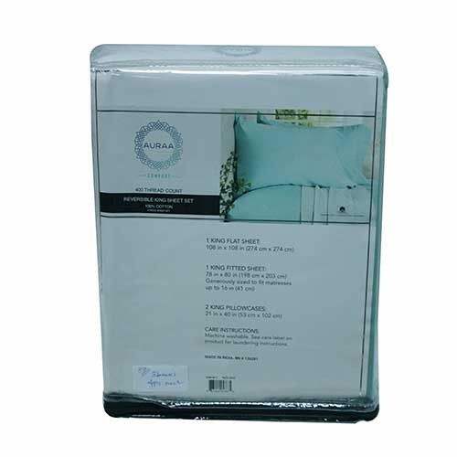 PASTEL TURQOIS AURAA KING 400TC