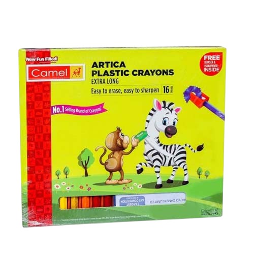 CAMELIN PLASTIC CRAYONS 16 HEXA