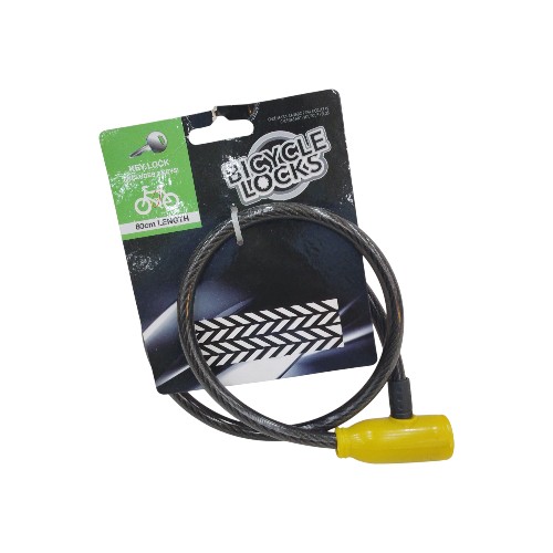 UBL BICYCLE CABLE LOCK 80CM