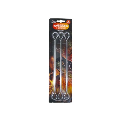 UBL BBQ SKEWERS METAL 26CM 6PK