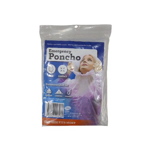 UBL PONCHO DISPOSABLE ONE SIZE